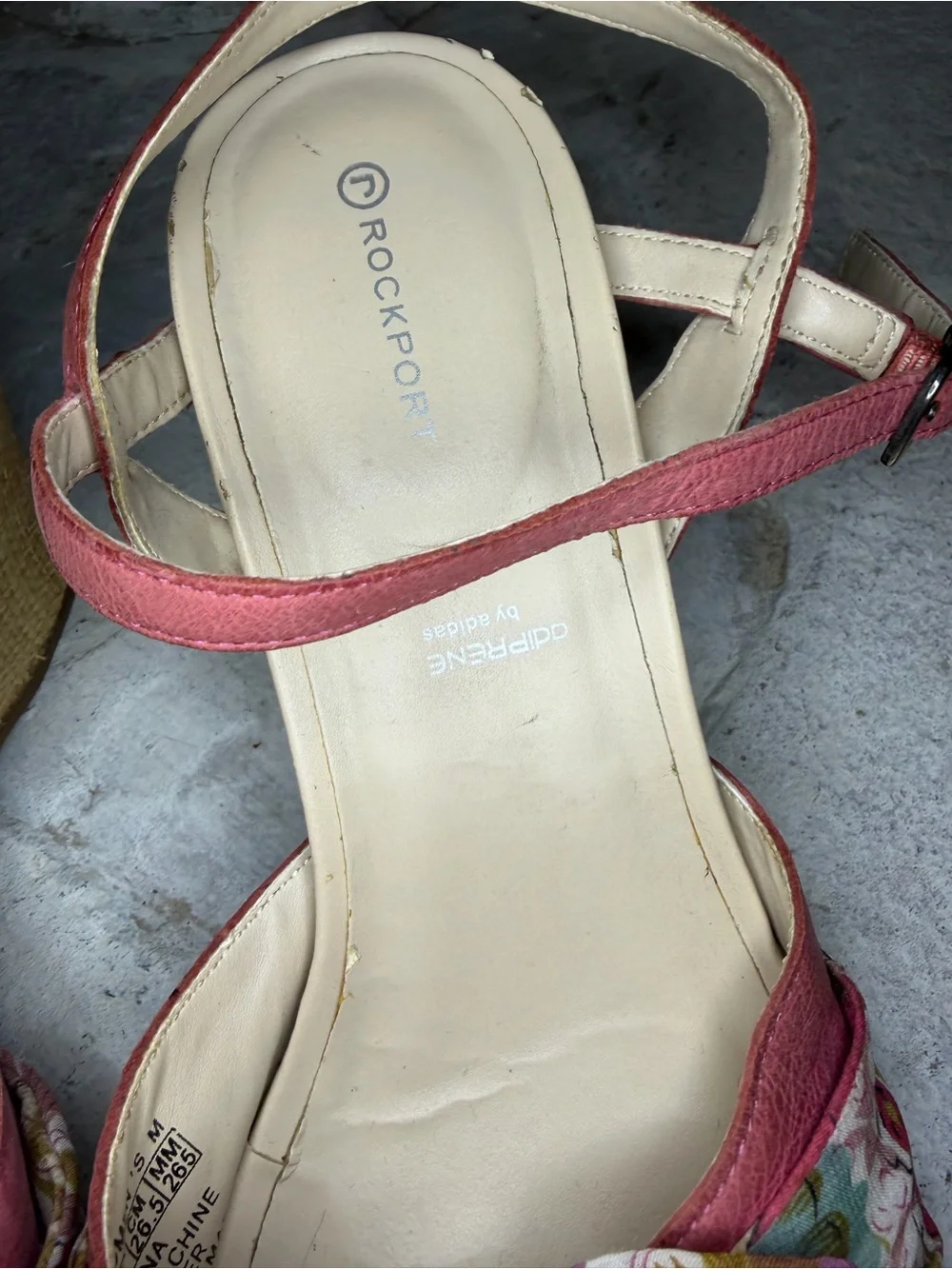 Rockport Adiprene by Adidas Women's Wedge Sandal with Floral Bow